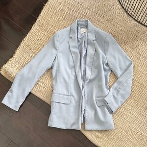 H&M Pale Blue Women's Tailored Blazer